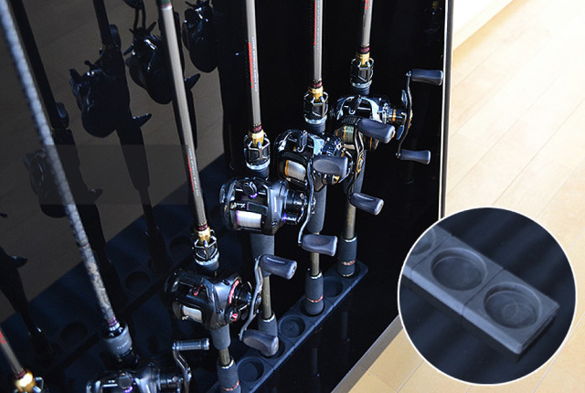 ZANE（ゼイン）ロッドスタンド・14本収納タイプ・シャインブラック