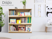 DISPO（ディスポ）ディスプレイ絵本ラック　絵本や本、コミックや雑誌をきれいに整理して収納できるディスプレイ型ブックラック
