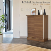 セミオーダーシューズボックス・靴箱 LASCO 幅80～150ｃｍ×奥行40ｃｍ×高さ95.7ｃｍ） 全14色