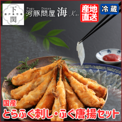【冷蔵】とらふく刺身・ふく唐揚セット/EC