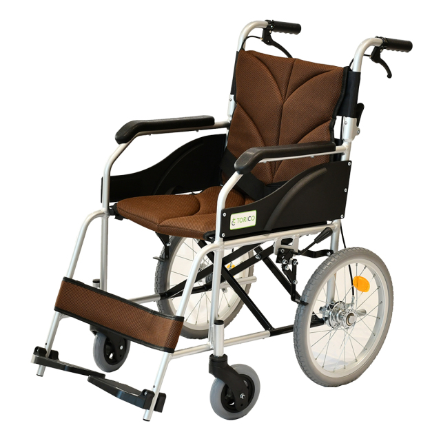 介護・外出に最適】 TORICO 介助式 軽量折りたたみ車椅子 「よか