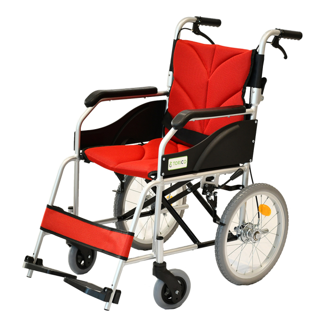 介護・外出に最適】 TORICO 介助式 軽量折りたたみ車椅子 「よか