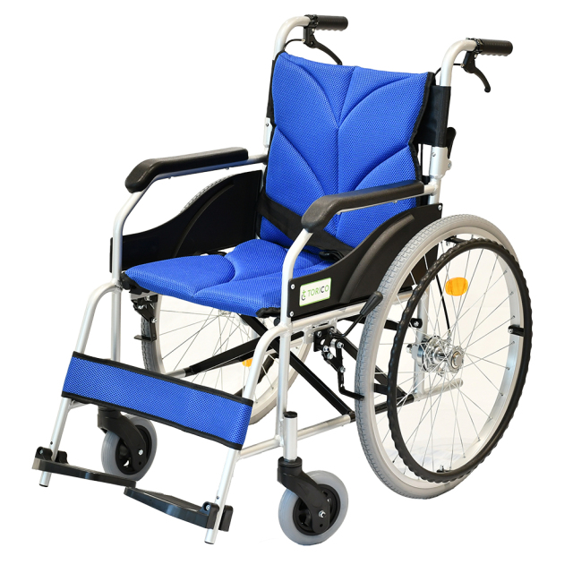 自走用車椅子 チェック柄クッション チェック柄 自走用車椅子 クッション付き