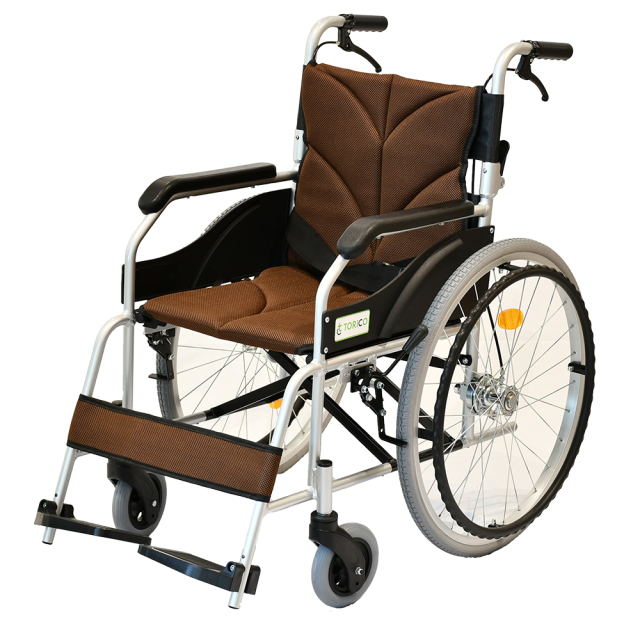 介護・外出に最適】 TORICO 自走式 軽量折りたたみ車椅子 「よか