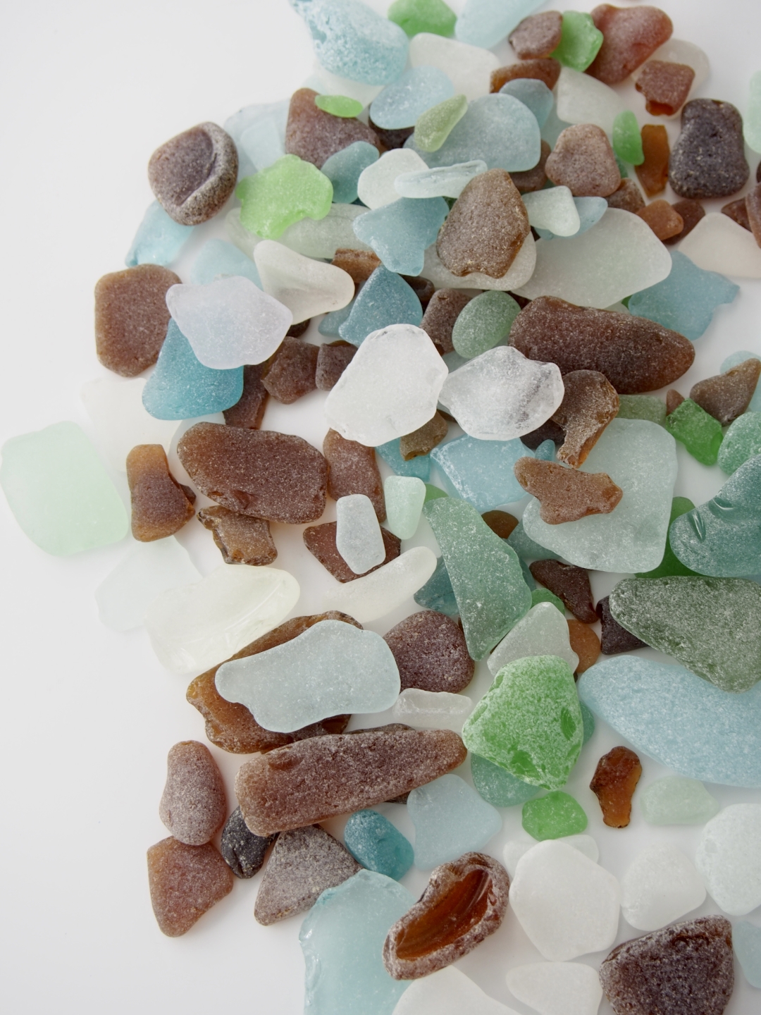 シーグラス(自然)-ミックス-山口県産【約1ｃｍ～5ｃｍ/約300ｇ】　[メール便可-2袋まで]    En: seaglass assorted (300g)