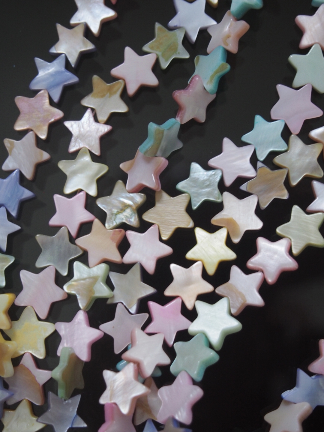 淡水真珠貝 -パステルカラー- スター【約10mm】＃239[メール便可]   En:Freshwater pearl MOP - Shell Beads 貝殻