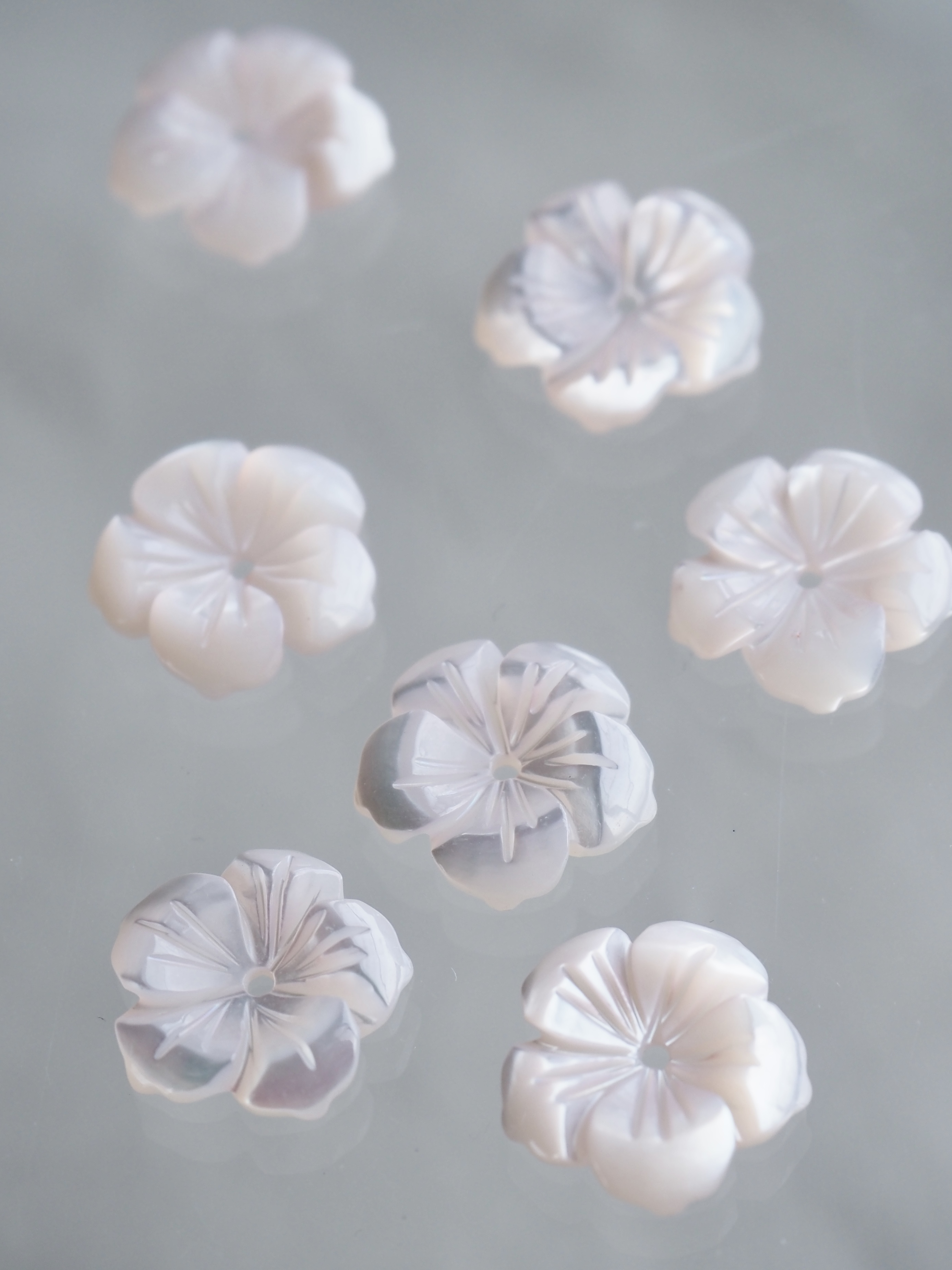 シェルビーズ -ハイビスカス ピンク(タカセガイ)【約12mm/1個】[メール便可]まとめ買い10%OFF #1003 En:Shell beads -Trocus 貝殻