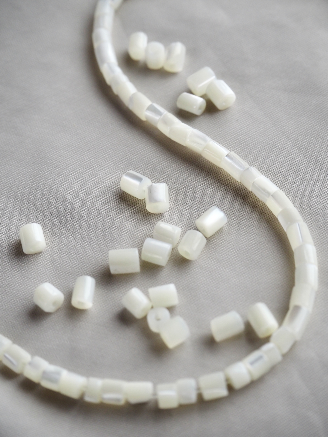 タカセガイ#49【3×2～5mm/1本約40cm】[メール便可-20袋まで] En:Shell Beads torocus 貝殻