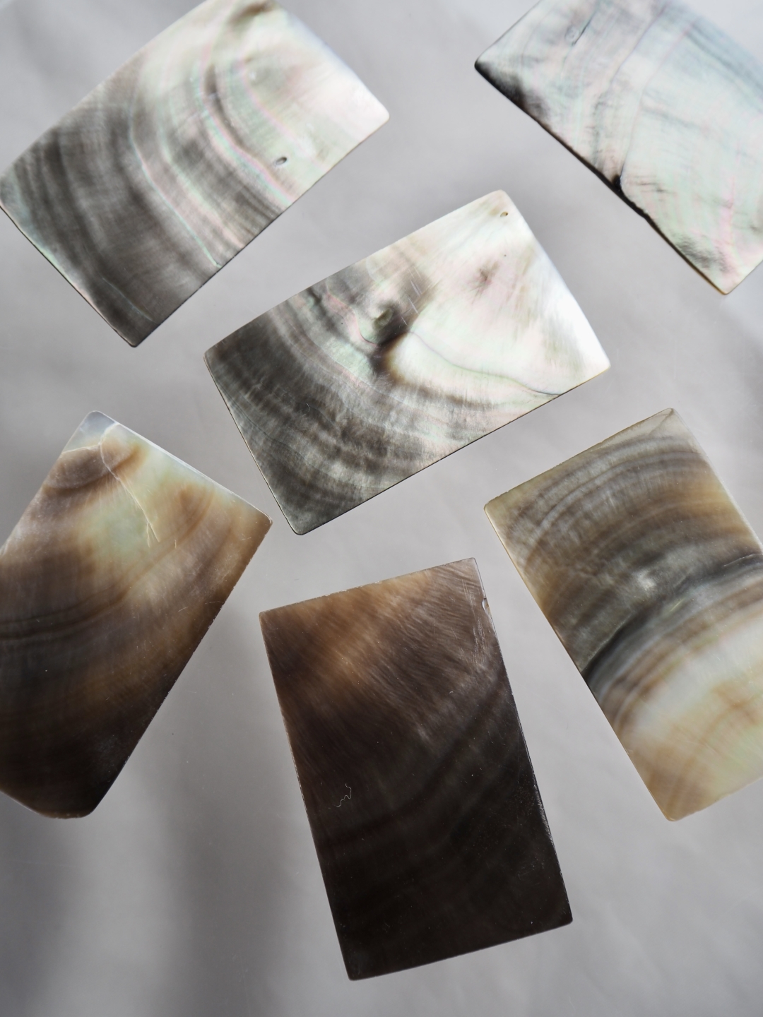 真珠貝プレート -クロチョウガイ(長方形)【約3×5ｃｍ/1枚】[メール便可60枚] En: Shell Rectangle Cut, Black Lip 貝殻