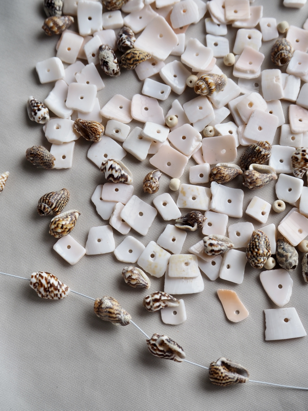シェルビーズミックス No.12【約0.5～1.0cm/約30g】 [メール便可-20袋まで]En:Shell Beads 貝殻