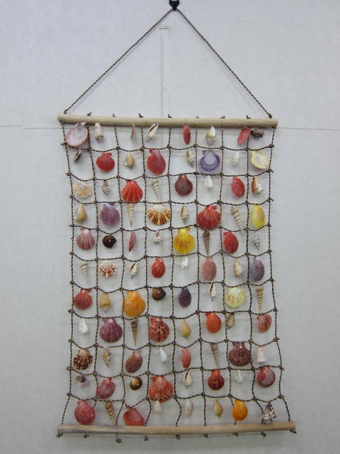 シェルハンモック 大【約55×70ｃｍ/1本】En: Shell ornament -hammock- (Size:55*70cm, per 1pc)