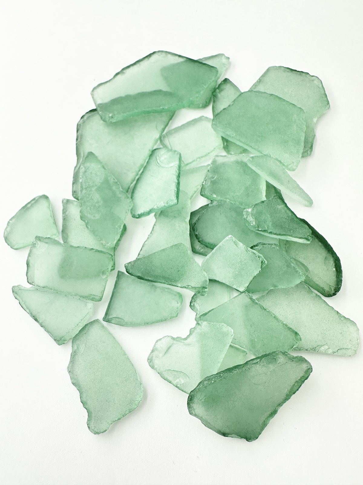 ビーチグラス(人工)単色売り-グリーン-【約250ｇ】　[メール便可-3袋まで] En: Beach Glass - green (250g)