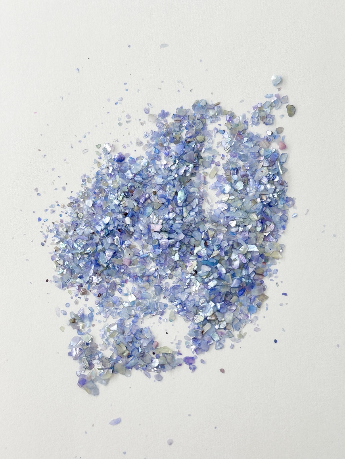 シェルフレーク(ブルー)アコヤガイ【約1～2mm(約2g)】#2010[メール便可]まとめ買い20%OFF