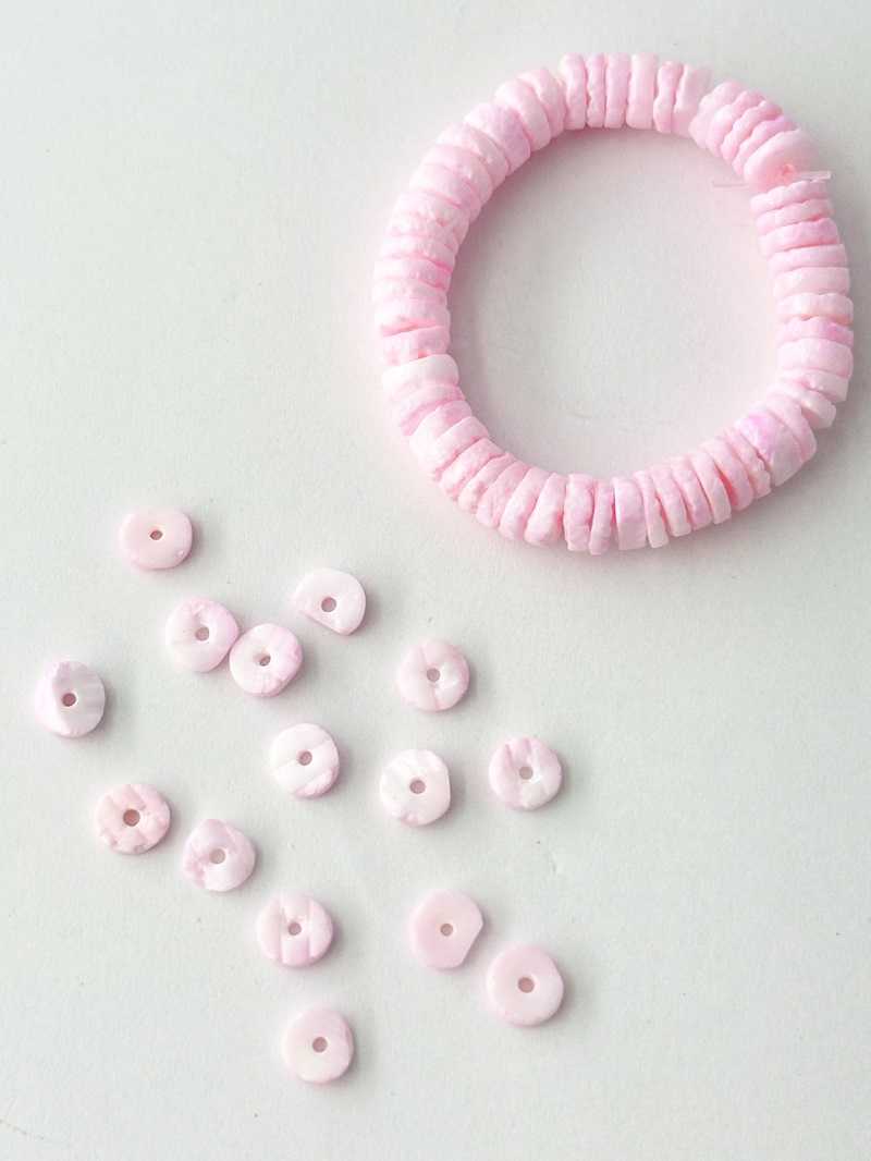 シェルスパンコール【約6mm/約45枚・約10cm】#1357[メール便可]まとめ買い10%OFF 貝殻