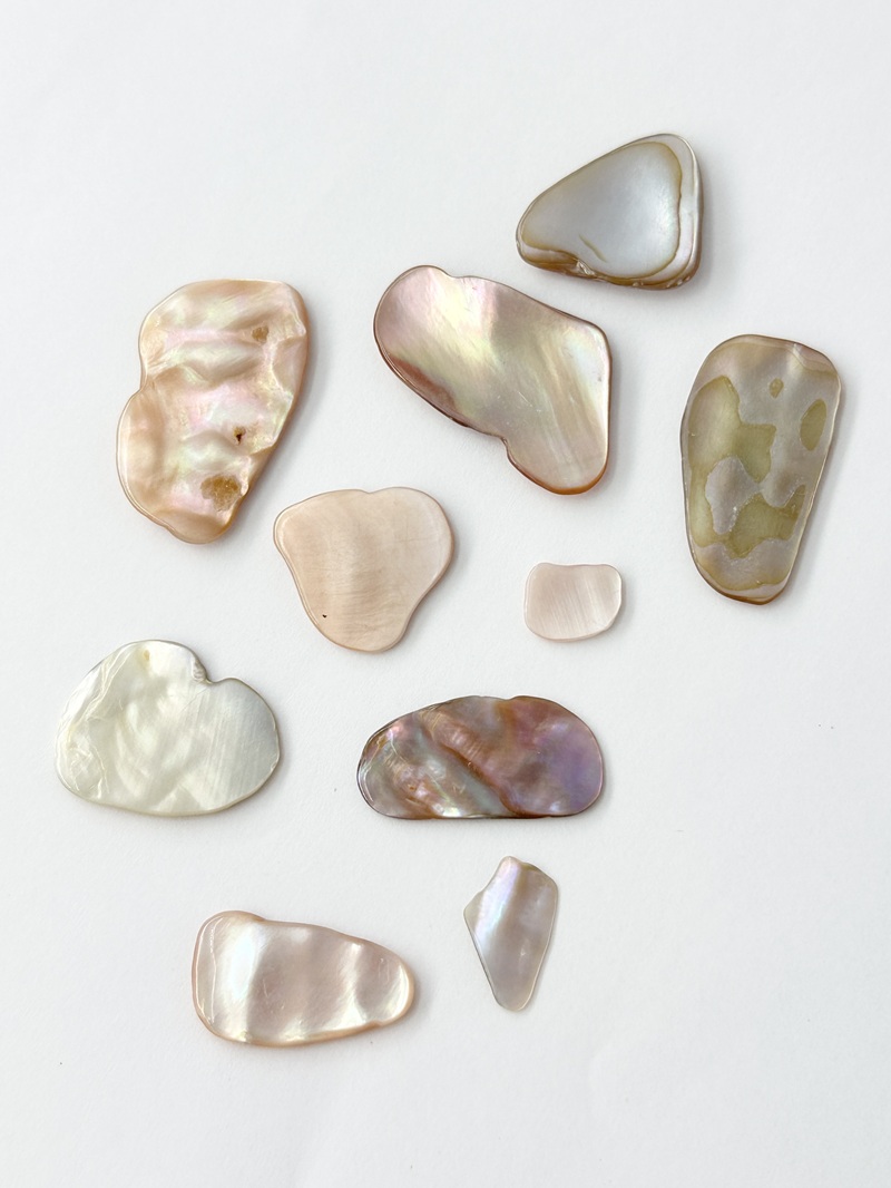 シェルフレーク(淡水真珠貝)【10～25mm程度(約10g)】#2080[メール便可]まとめ買い20%OFF 貝殻