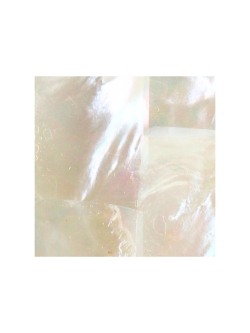 貝殻シート#18 ホワイトパール【4×4cm 厚さ0.18-0.2mm 】[メール便可] En: Shell veneer -white peal