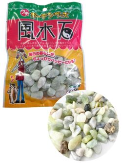 風水石　南に緑色　200ｃｃ[メール便可-2袋まで]    En:  Pebbles -green-(per 200cc/bag)