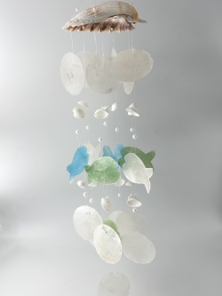 カピスチャイム　-フィッシュ-　【1個】 En:  Capiz - wind chime -fish-