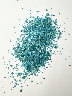 シェルフレーク(ブルー)アコヤガイ【約1～2mm(約2g)】#2079[メール便可]まとめ買い20%OFF