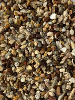 天然玉砂利　【桜】 1KG　サイズ：１分 （3-5ｍｍ）　♪小粒！水槽底砂に最適♪ En:  Natural pebbles -sakura- (size:3-5mm, per 1kg)