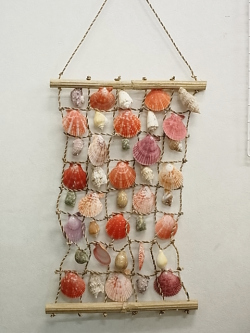 シェルハンモック　小　【約33×47ｃｍ/1本】  En: Shell ornament -hammock- (Size:33*47cm, per 1pc)