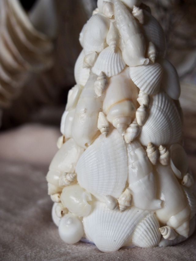 シェルツリー(ホワイトシェル)【約13cm前後/1個】クリスマス