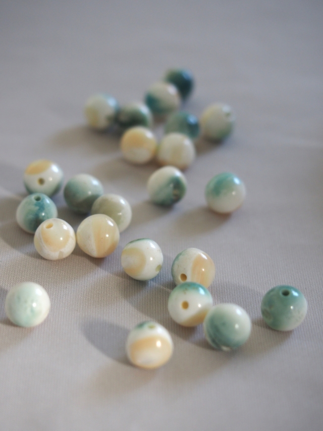 夜光貝ビーズ-キャンディ-【約7mm】[メール便可] #122 En: Shell Beads