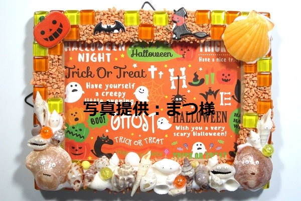 ビクセロムオレンジ片面（ツヅレキンチャクガイ）【約3～5cm