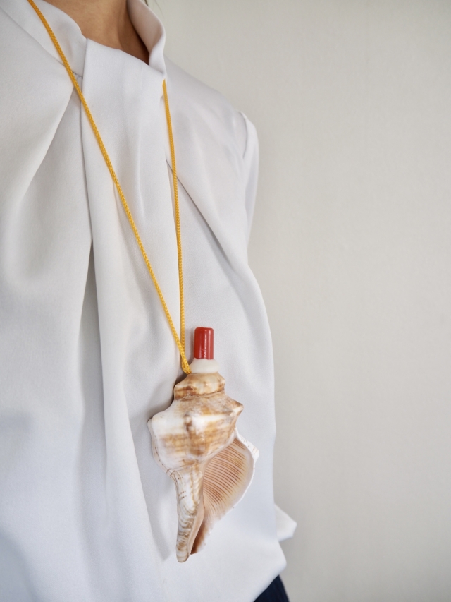 貝殻の笛-イトマキボラ・テングニシ-【約10～12cm前後/1個】まとめ買い