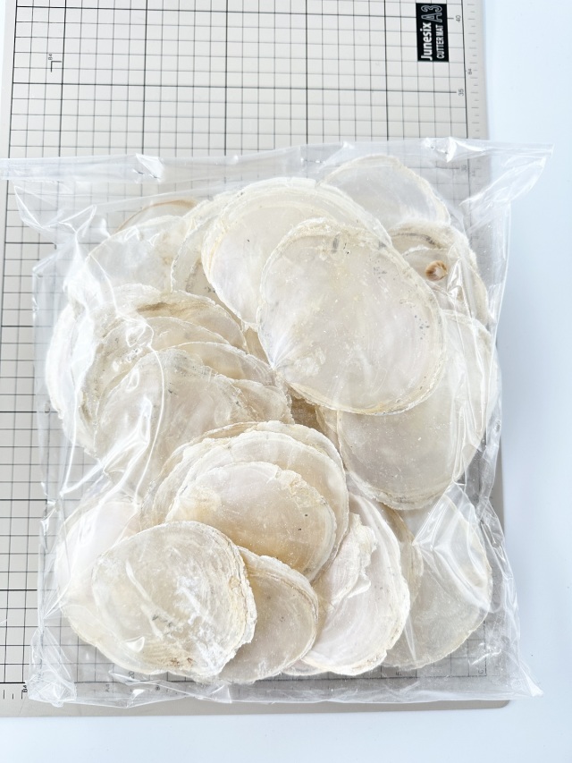 カピス自然【約8～10cm/約1kg】En:Capiz Natural 貝殻