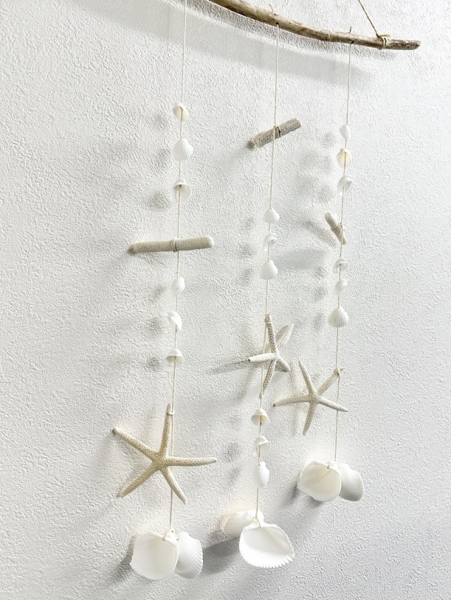 シェルガーランド♡ シェルガーランド【スターフィッシュ】【約35×55cm前後/1本】貝殻 En