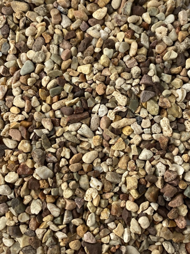 天然玉砂利 【桜】 1KG サイズ：1分 （3-5mm） ♪小粒！水槽底砂に