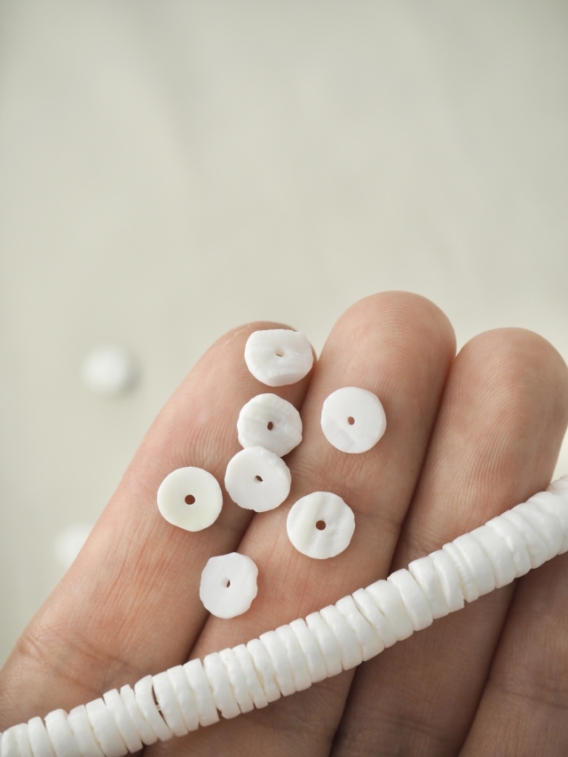 ホワイトクラム#4【約0.7cm/1本約60cm】[メール便可-10袋