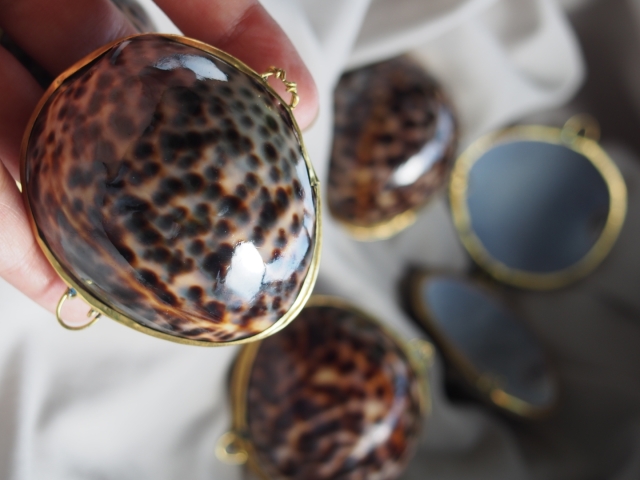 貝殻の小物入れ-シプレアタイガー-(ホシダカラ)【5cm前後/1個】 En