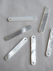 つなぎシェルパーツ-スティック(シロチョウガイ)【約4×26mm/1個】[メール便可]まとめ買い10%OFF #1227 En:Shell parts -White MOP 貝殻