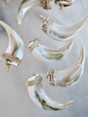 ペンダントトップ -64-（ターボシェル）【約4～5cm/1個】[メール便可]  En:Shell accessorry -tubo shell- neckless top 貝殻