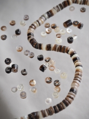 ブラウンリップ#40【約0.5cm/1本約60cm】[メール便可-10袋まで]  En: Shell Beads,brown lip 貝殻