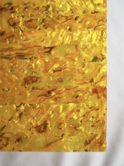 貝殻シート#28 ニュージーランドアバロン(着色ゴールド)【14×24cm 厚さ0.18-0.2mm 】En: Shell veneer, gold colored-paua shell 貝殻