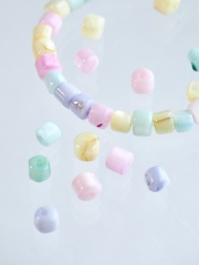 淡水真珠貝 -パステルカラー シード【約4×3mm(約10cm・約30個)】#1309[メール便可]まとめ買い10%OFF En:Freshwater pearl MOP - Shell Beads 貝殻