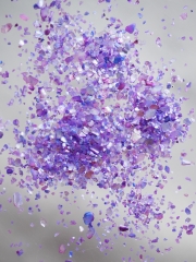 シェルフレーク(バイオレット)アコヤガイ【約1～2mm(約2g)】#2011[メール便可]まとめ買い20%OFF 貝殻