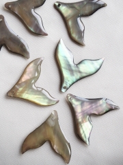 シェルビーズ - ホエールテール(クロチョウガイ)【約20×20mm/1個】 [メール便可]まとめ買い10%OFF #1060 En:Shell Beads -White MOP 貝殻