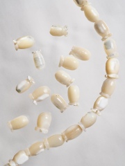 シェルビーズ-チューリップ- (タカセガイ)＃102【約8mm/約10cm・約12個】[メール便可]まとめ買い10%OFF 貝殻