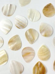 ティアドロップ（淡水真珠貝）プレート 穴なし #402【約3cm/1枚】[メール便可]まとめ買い10%OFF En:  Shell accesorry -tear drop- feshwater pearl 貝殻