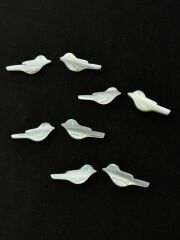 シェルビーズ - ことり 穴無(タカセガイ)【約6×14mm/1個】[メール便可]まとめ買い10%OFF #2103 En:Shell Beads -Trocus- 貝殻