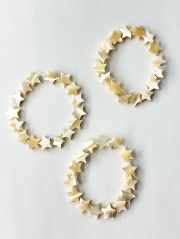 シェルビーズ - スター(タカセガイ)【約8×8mm/約16個・約10cm】[メール便可]まとめ買い10%OFF #1373 貝殻