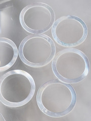 シェルフープ-サークル(シロチョウガイ)【約16mm/1個】[メール便可]まとめ買い10%OFF #1122 En: Shell Beads -White MOP 貝殻