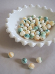 夜光貝ビーズ-キャンディ-【約8mm】[メール便可] #122 En:Shell Beads -green turbo snail (size:8mm) 貝殻