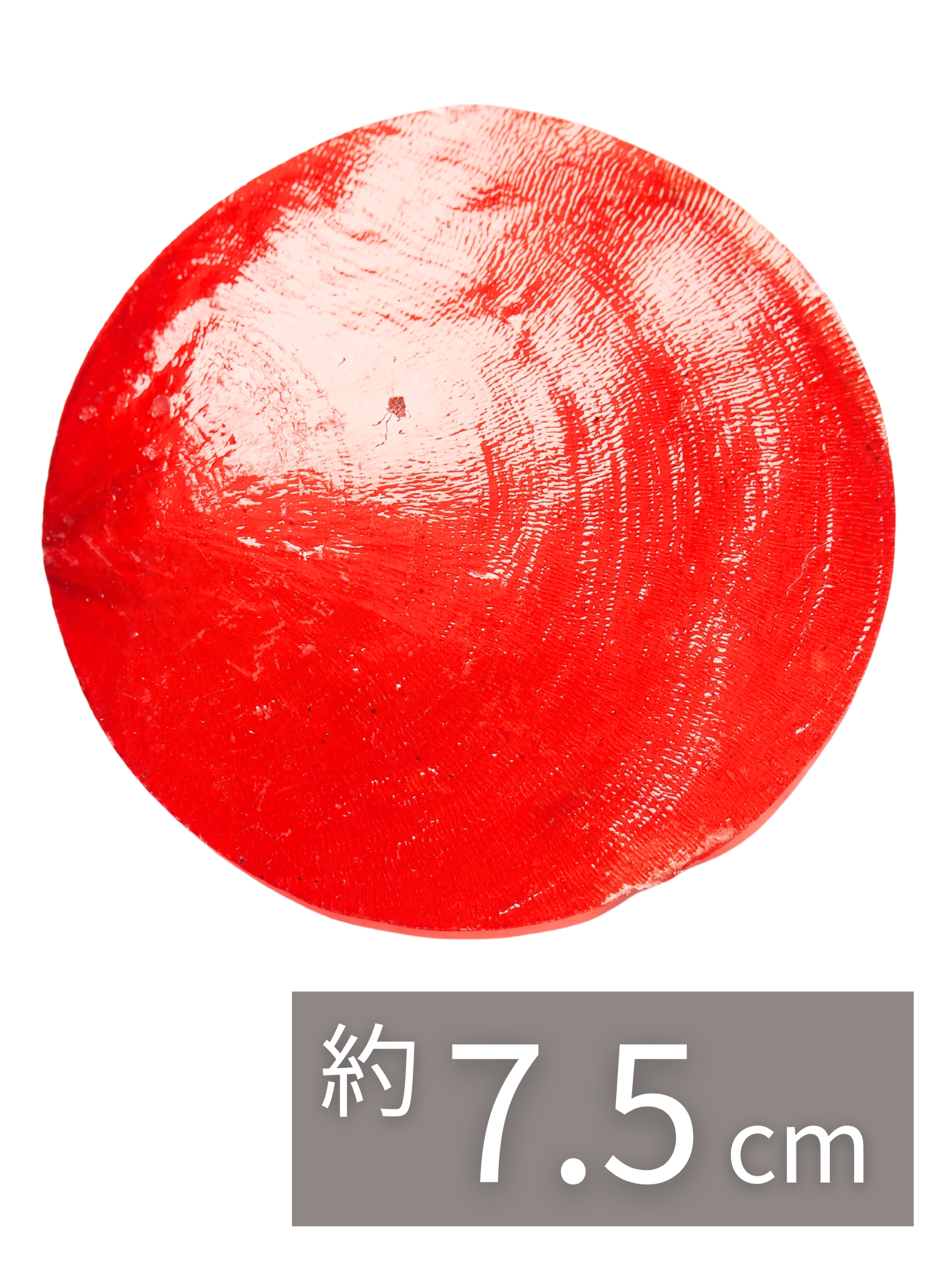 カピスレッド3インチ【約7.5cm/10枚】[メール便可-6袋まで]En:Capiz Round-red