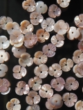 シェルビーズ - ツユクサ ピンク(淡水真珠貝)【約10mm/6個】[メール便可] #227 En:Freshwater pearl MOP - Shell Beads -dayflower (size:10mm・6pcs)