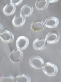つなぎシェルパーツ-インフィニティ(シロチョウガイ)【約7×18mm】[メール便可]まとめ買い10%OFF #1111 En:Shell beads Trocus